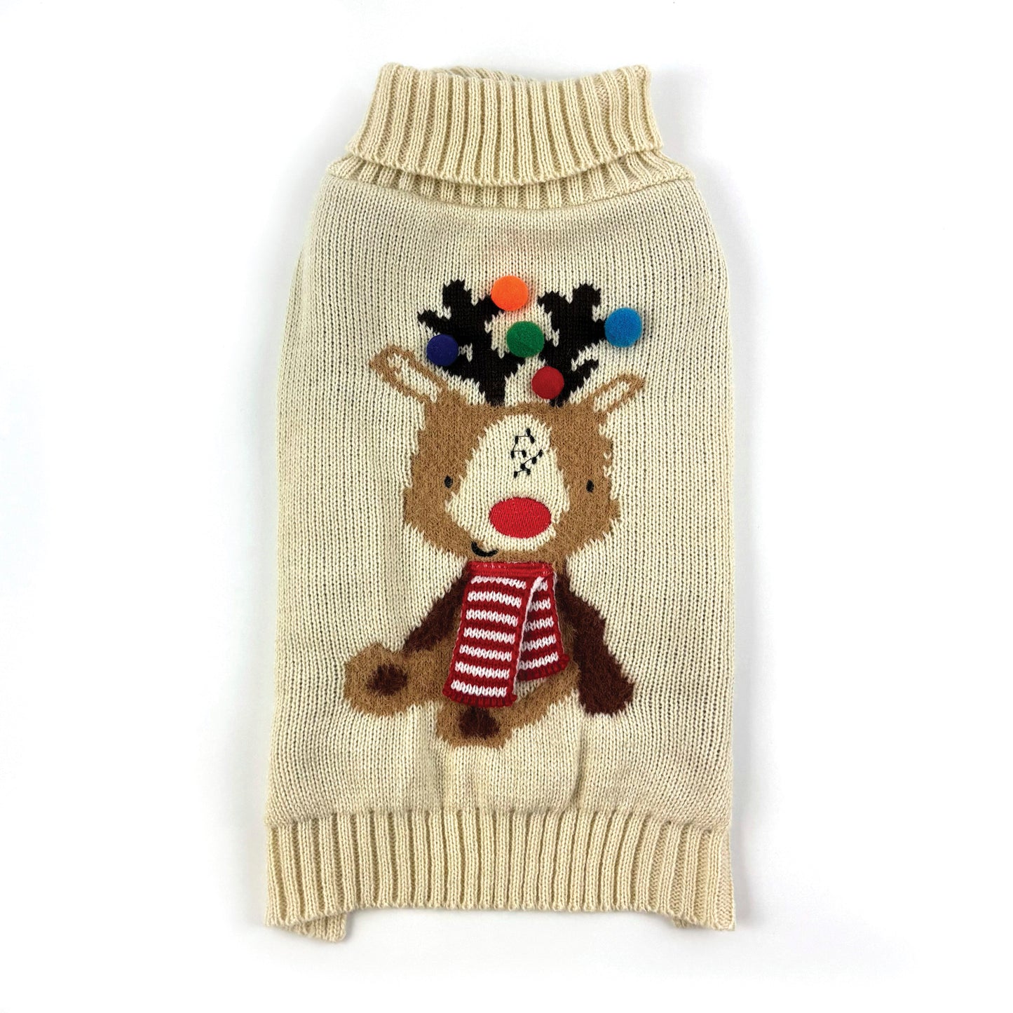 Happy Pet Reindeer Bobble Sweater M/L