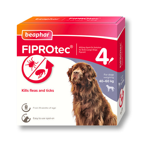 Beaphar FIPROtec® Flea & Tick Spot-on For Extra Large Dogs | >40kg