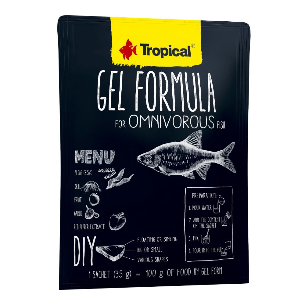 Tropical Gel Formula Omnivorous Fish Food 35g
