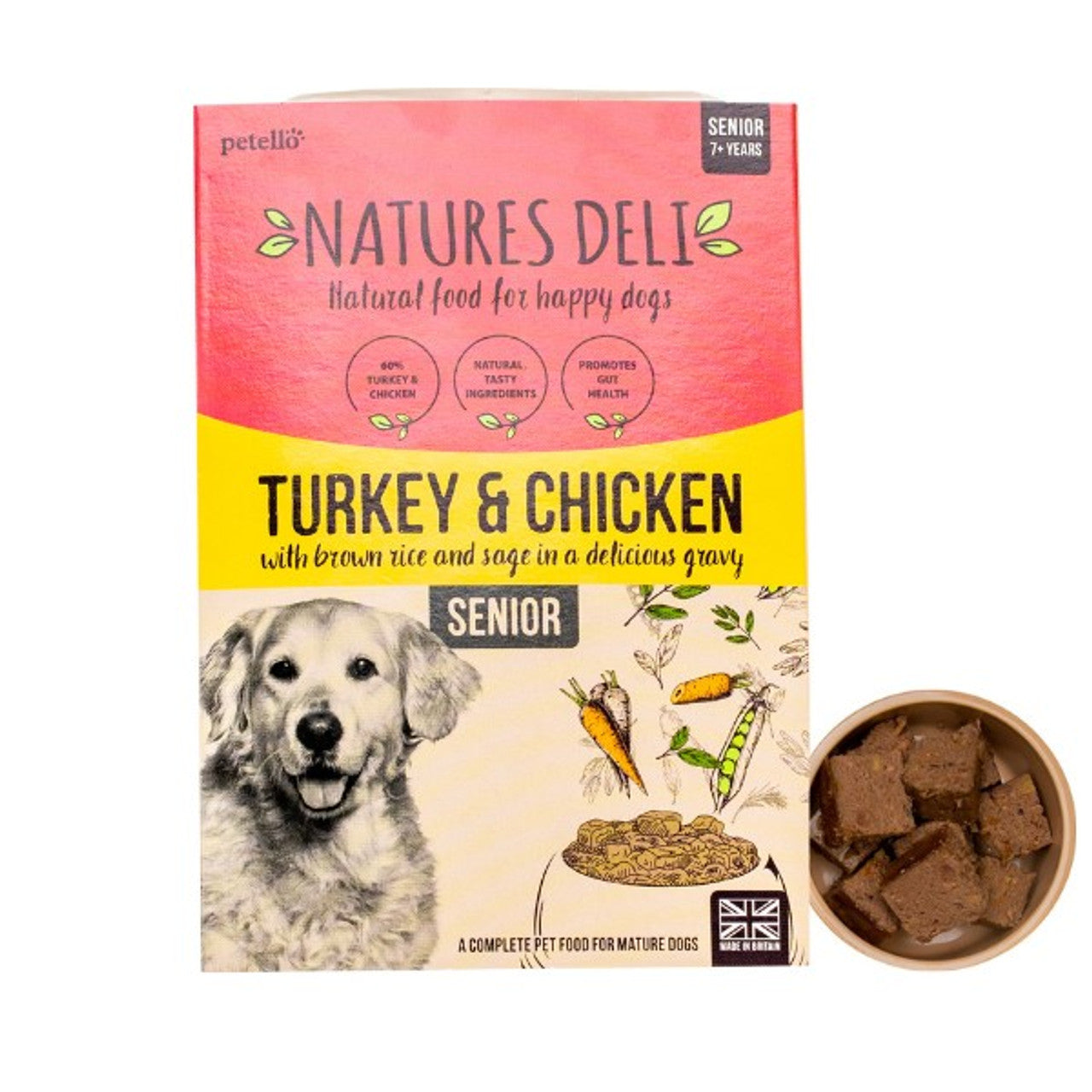 Natures Deli Senior Chicken & Turkey 400g tray