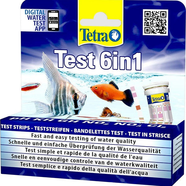 Tetra Aquarium 6in1 Test Strips - 10pk