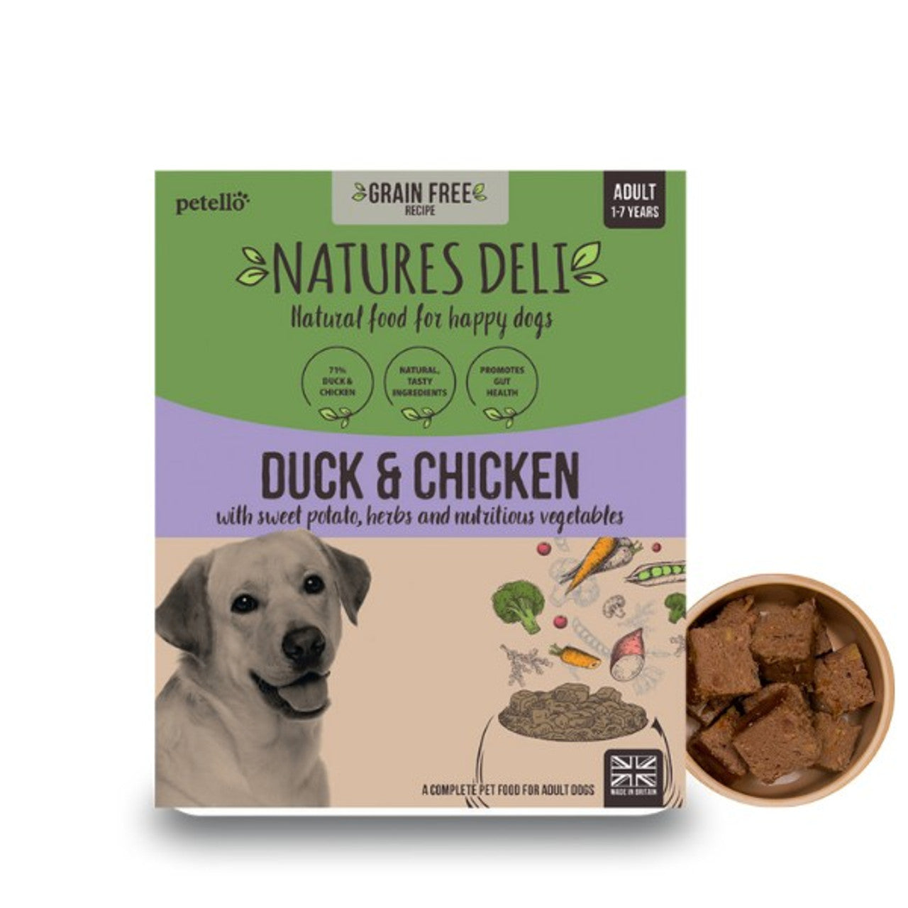 Natures Deli Grain Free Duck & Chicken 395g