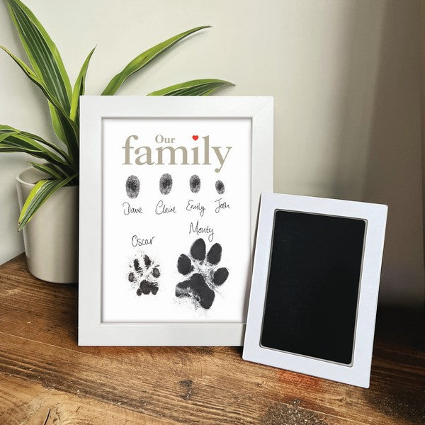 Oh So Precious Family Paw Print Frame