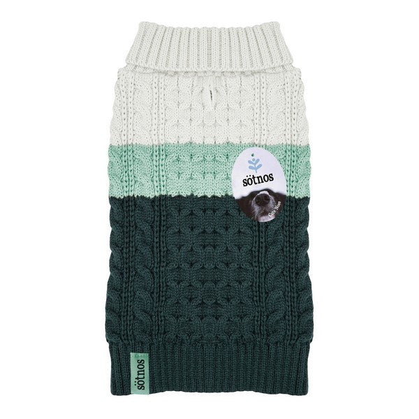 Sotnos Colour Block Aqua Sweater