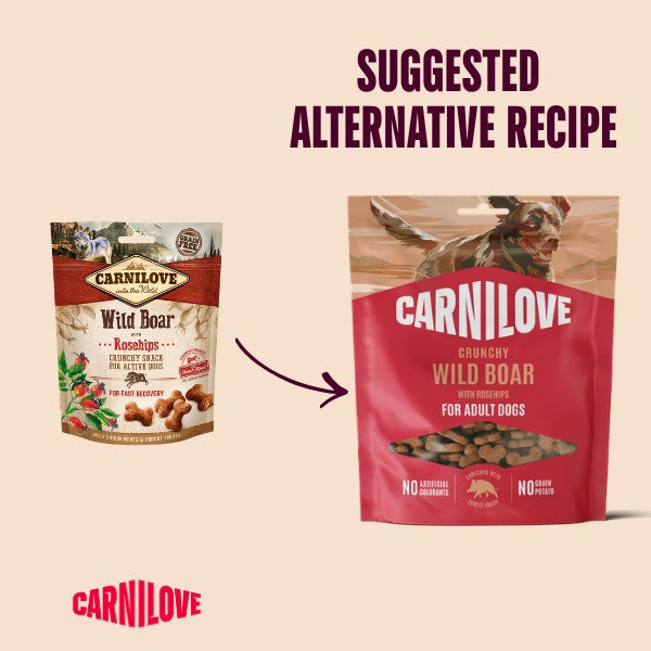 Carnilove Crunchy Treats Wild Boar with Rosehips 200g