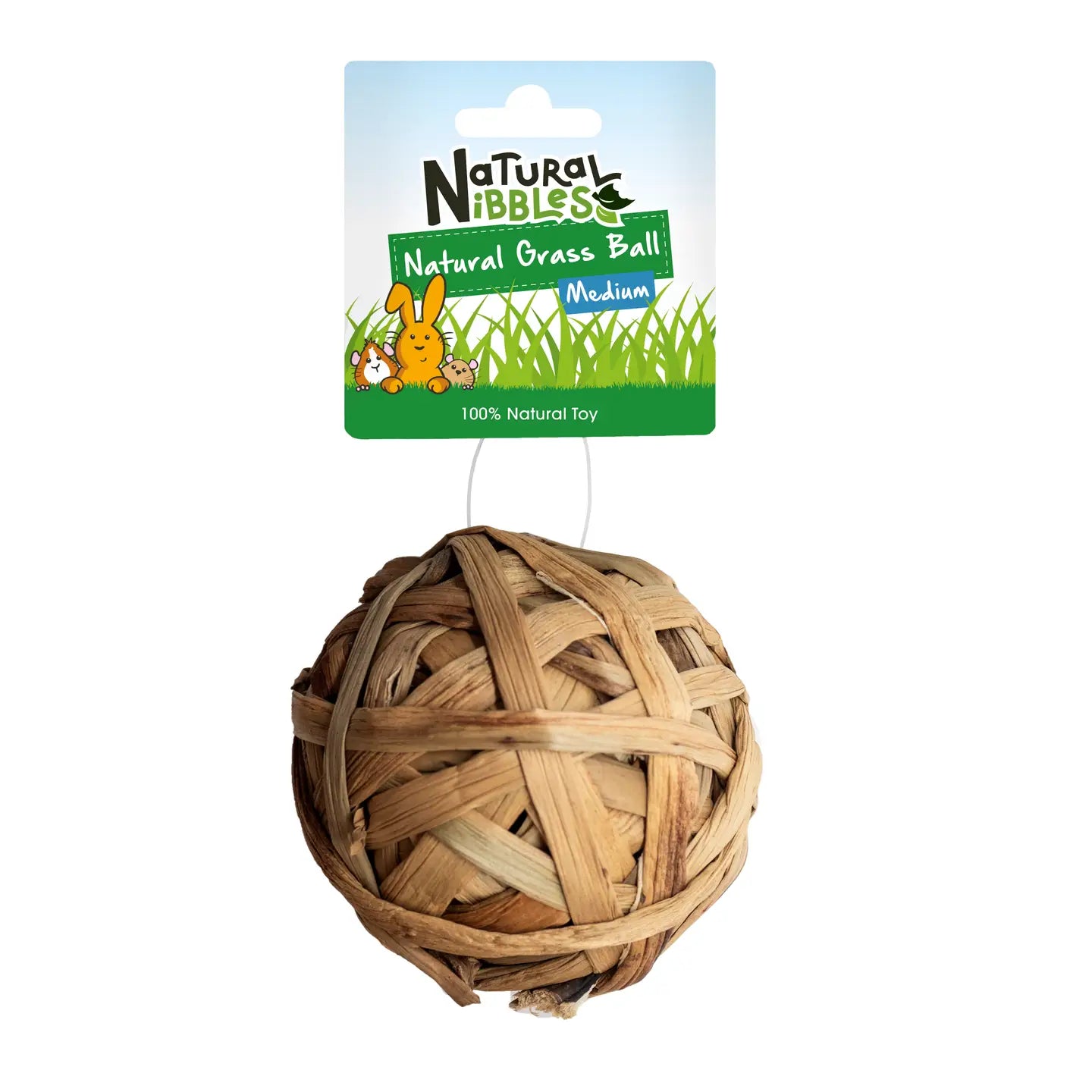 Natural Nibbles Medium Natural Grass Ball