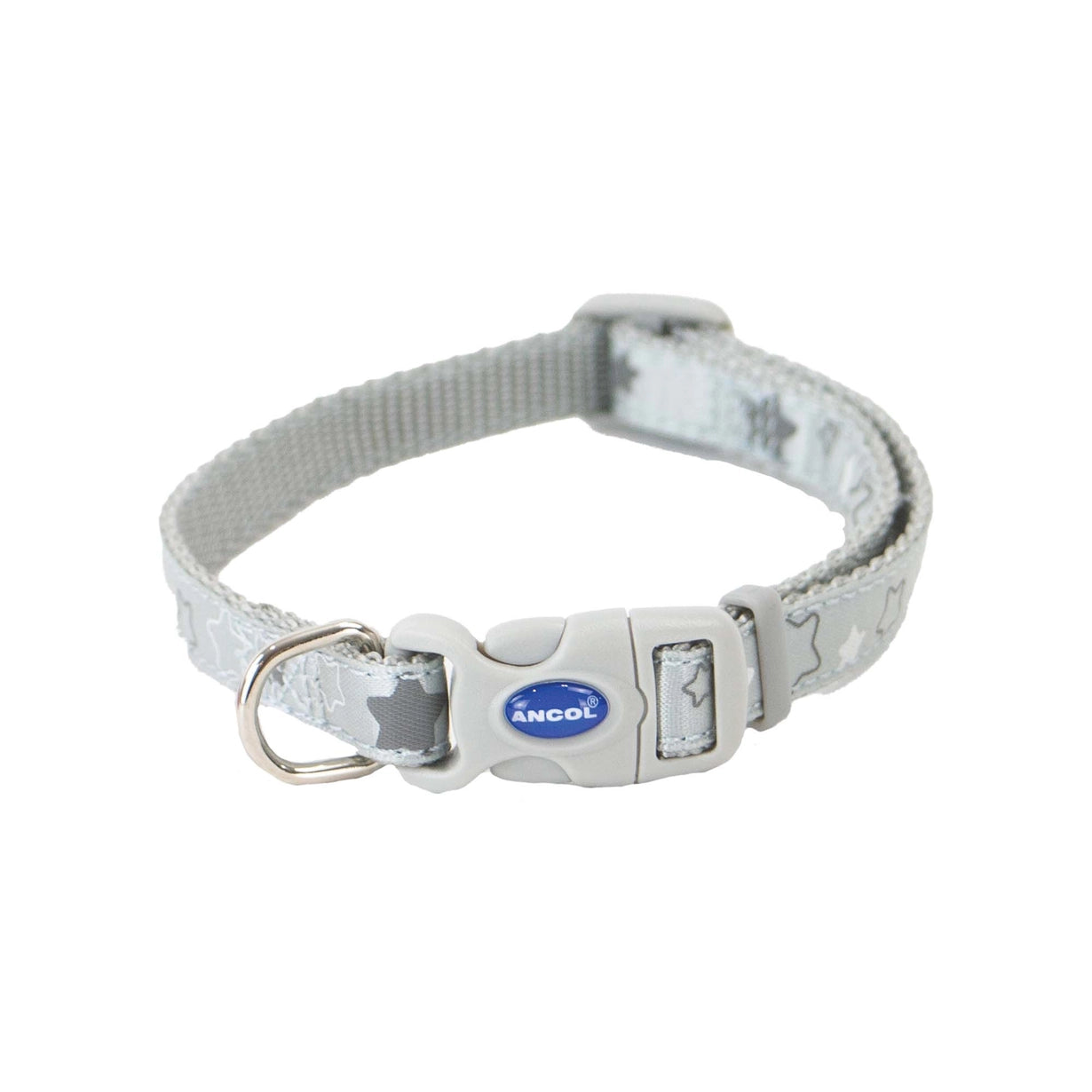 Small Bite Stars Collar Lead Set - Pebble