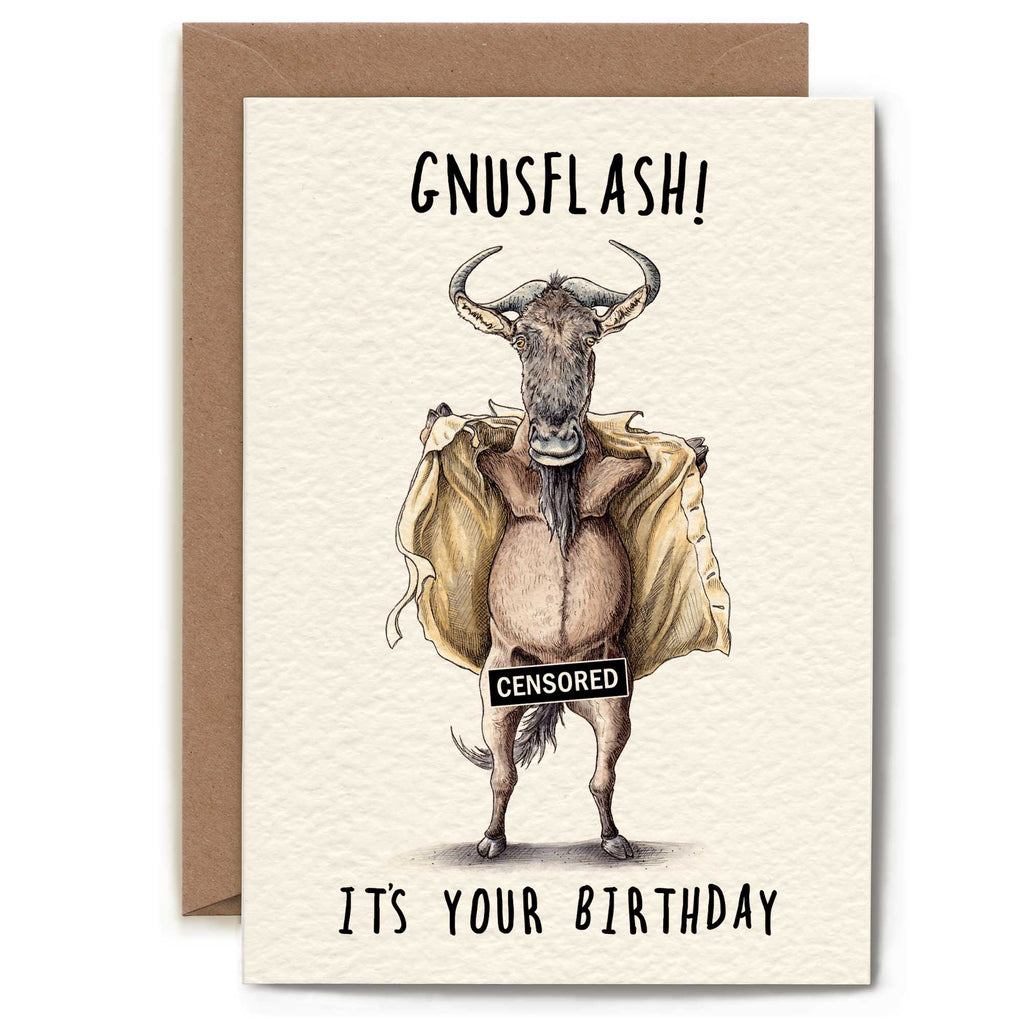 Bewilderbeest - Gnusflash Card