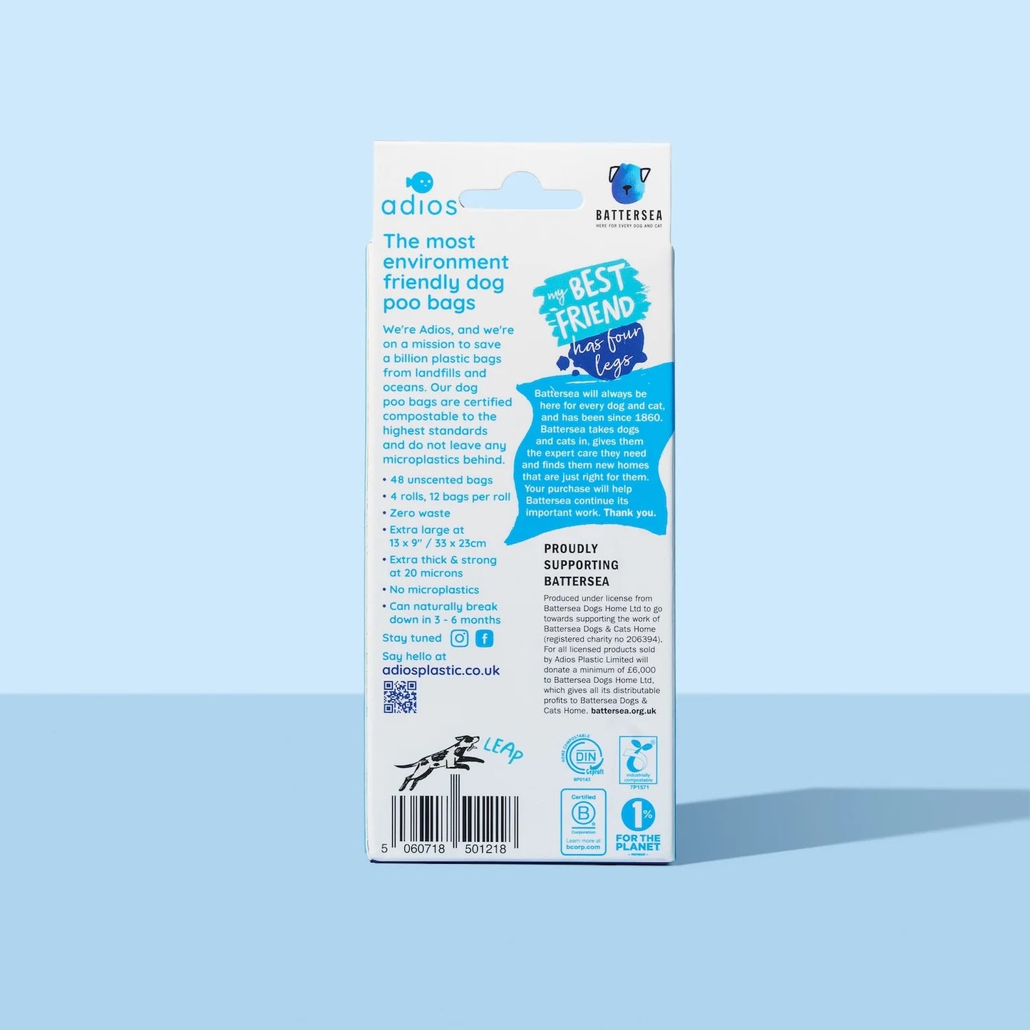 Adios Poo Bags - Battersea 4 Rolls
