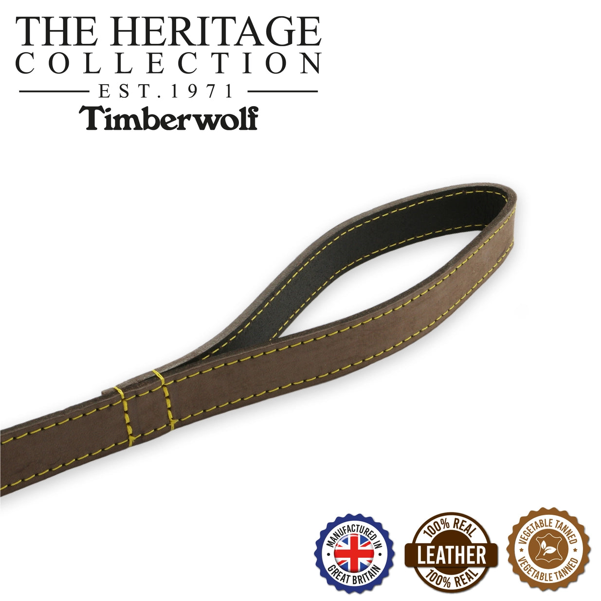 Timberwolf Leather Lead Sable 100x1.9cm