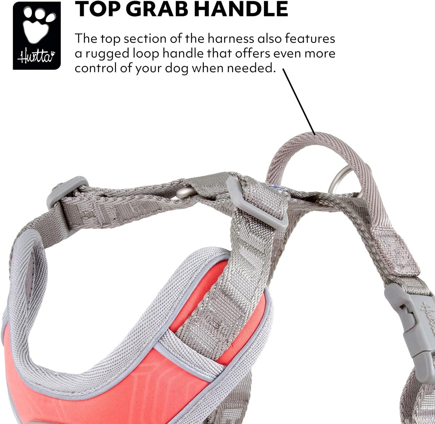 Hurtta Venture No-Pull Harness Coral