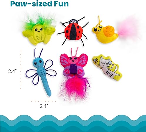 Catstages Cute as a Bug Toy Set - 6 Pack