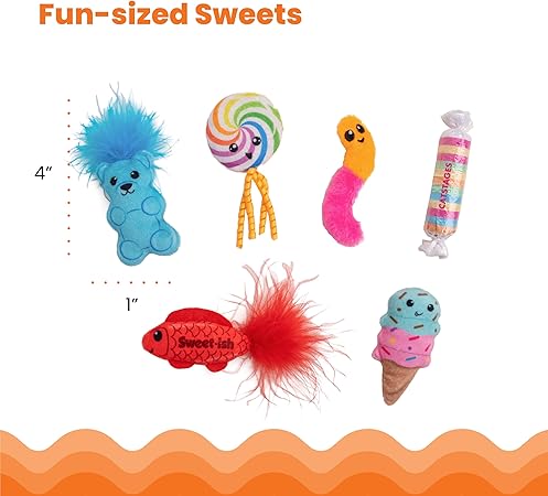 Catstages Kitty Sweet Treats Toy Set - 6 Pack