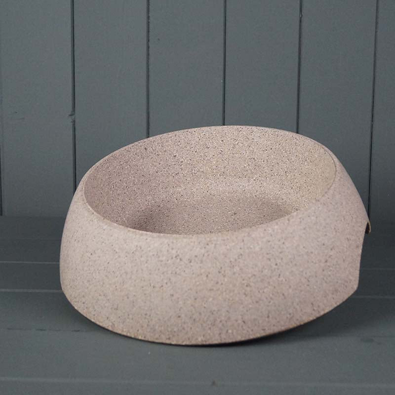 Earthy 28cm Pet Bowl - Made with Nuts