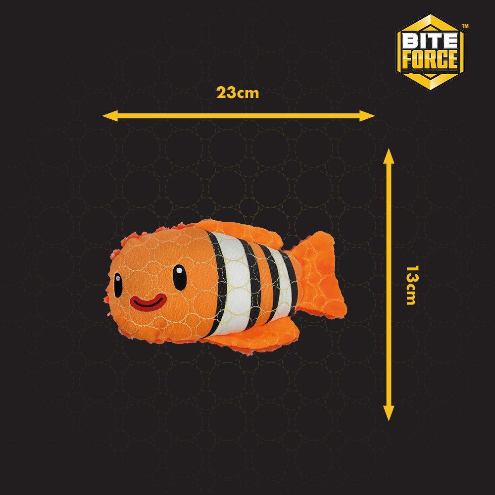 Bite Force Kevlar Tough Plush - Clown Fish