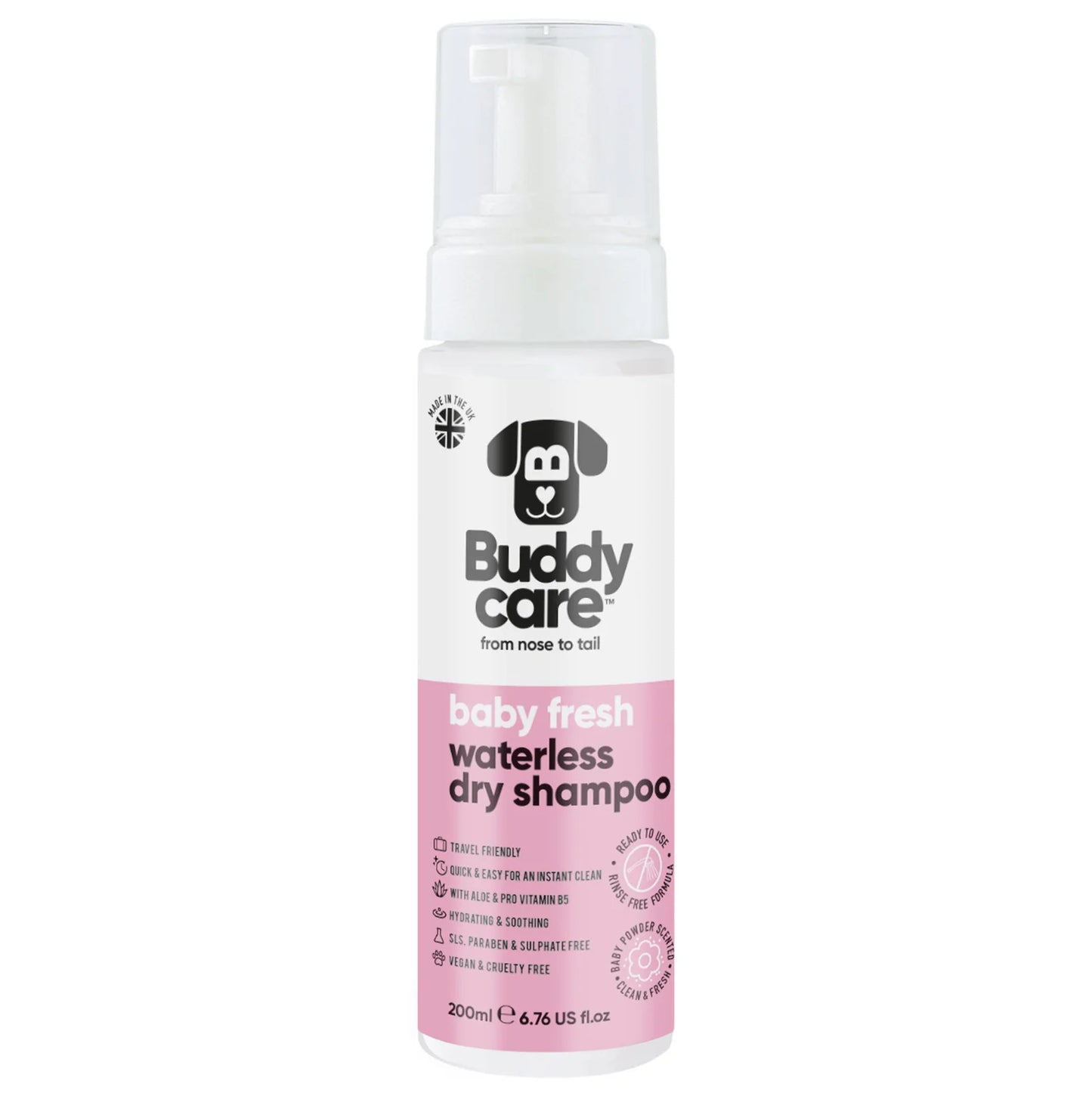 Buddycare Waterless Shampoo Baby Fresh 200ml