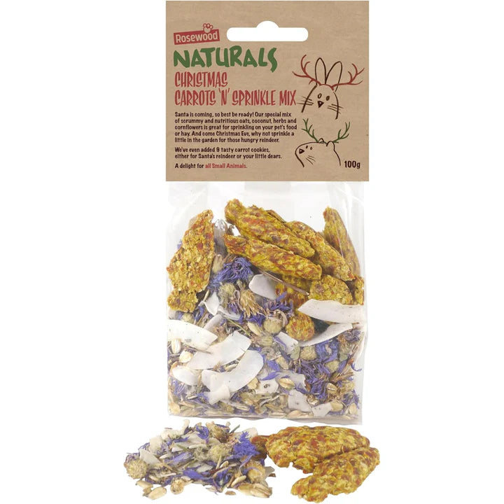 Rosewood Christmas Carrots & Sprinkles Mix 100g