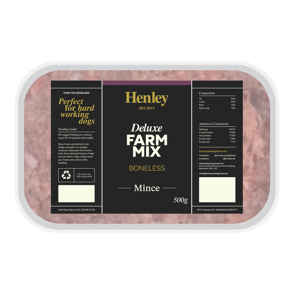 Henley Raw Deluxe Boneless Farm Mix 500g