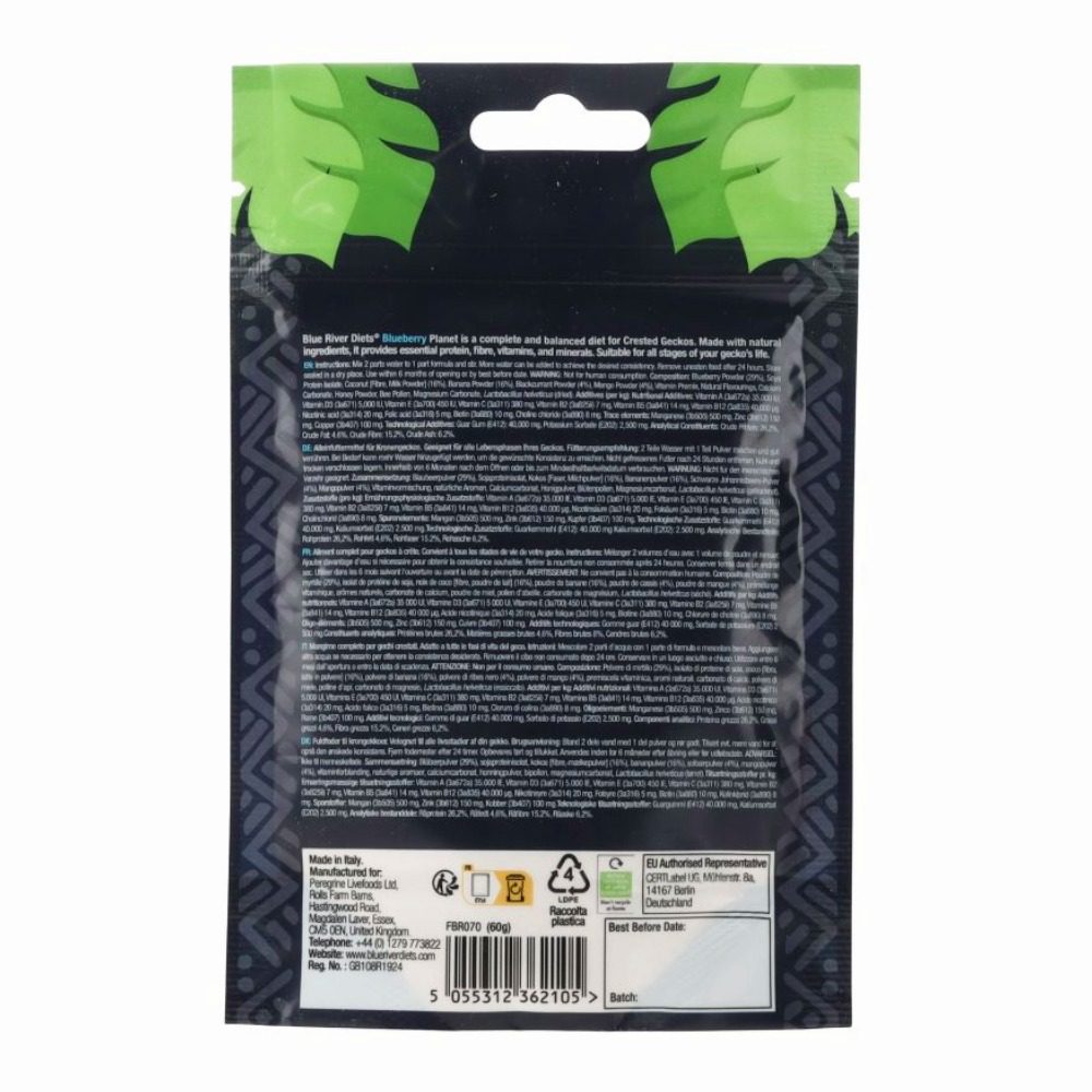 Blue River Blueberry Planet Gecko Diet 60g