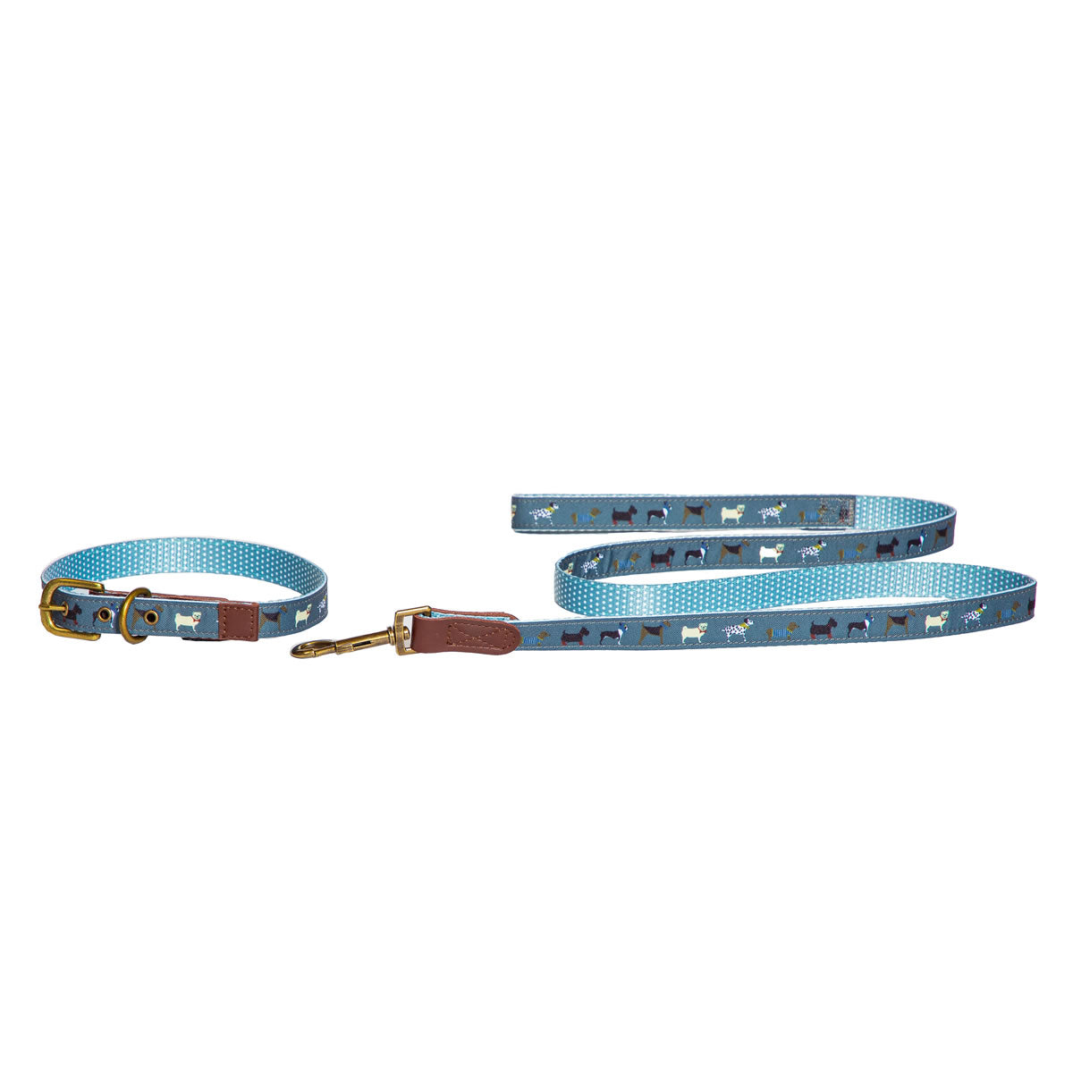 FatFace Marching Dogs Collar Large