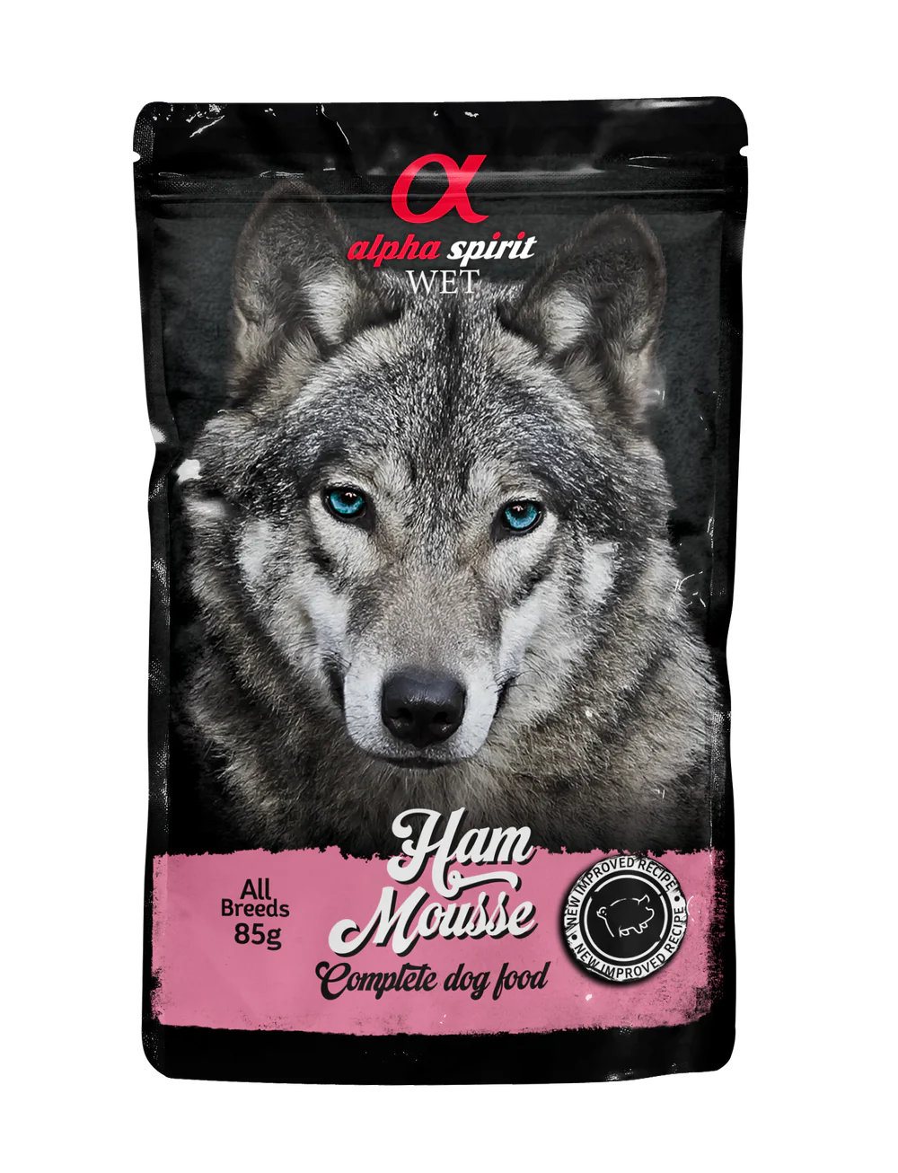 Alpha Spirit Ham Pate Complete Dog Food 85g