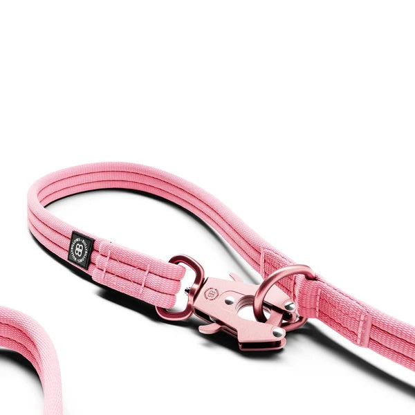 BullyBillows Lightweight Double Ended Lead 2m - Pink