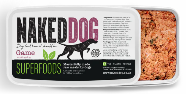 Naked Dog Superfoods 2x500g Game