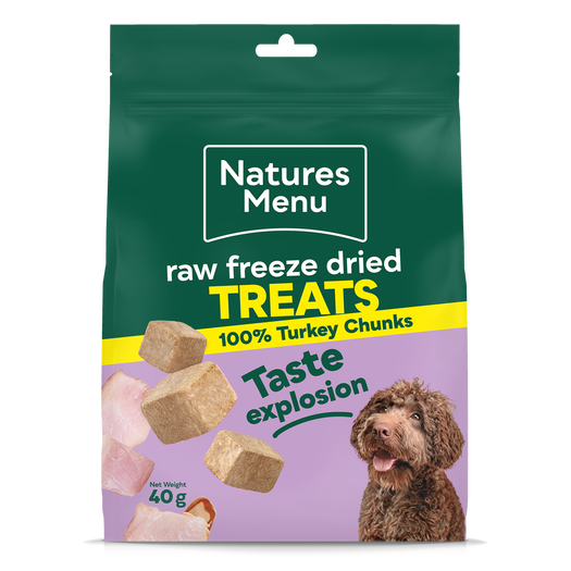 Natures Menu Freeze Dried Treats Chunks 40g Turkey