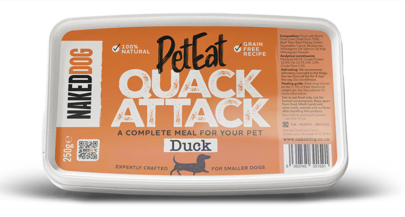 NAKED PetEat Quack Attack (Duck) 250g