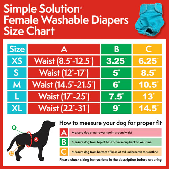 Simple Solution Washable Diaper Medium