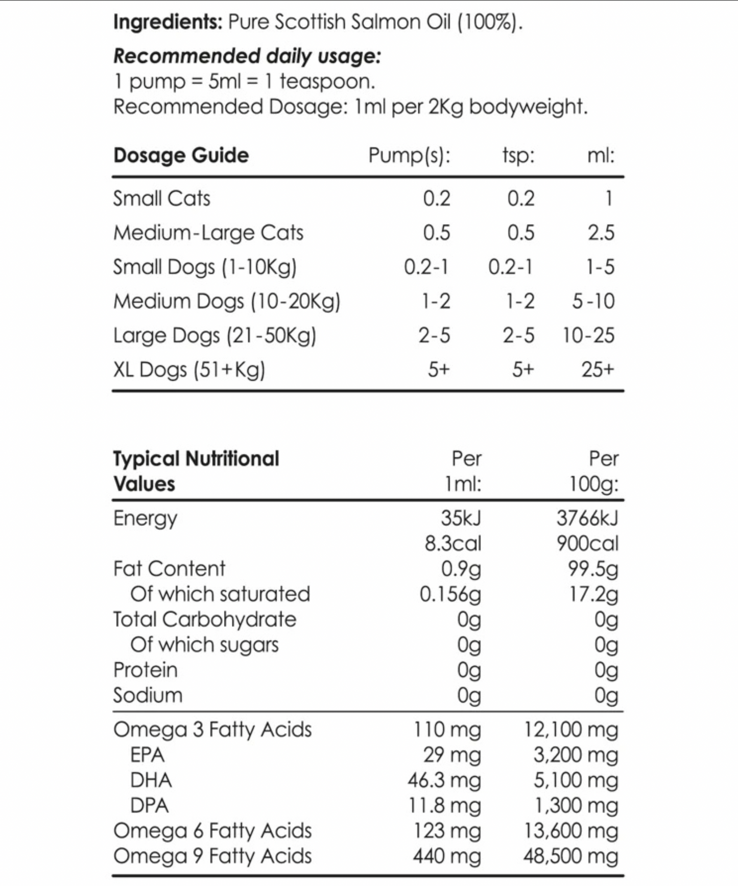Buddycare Salmon Oil 1Ltr