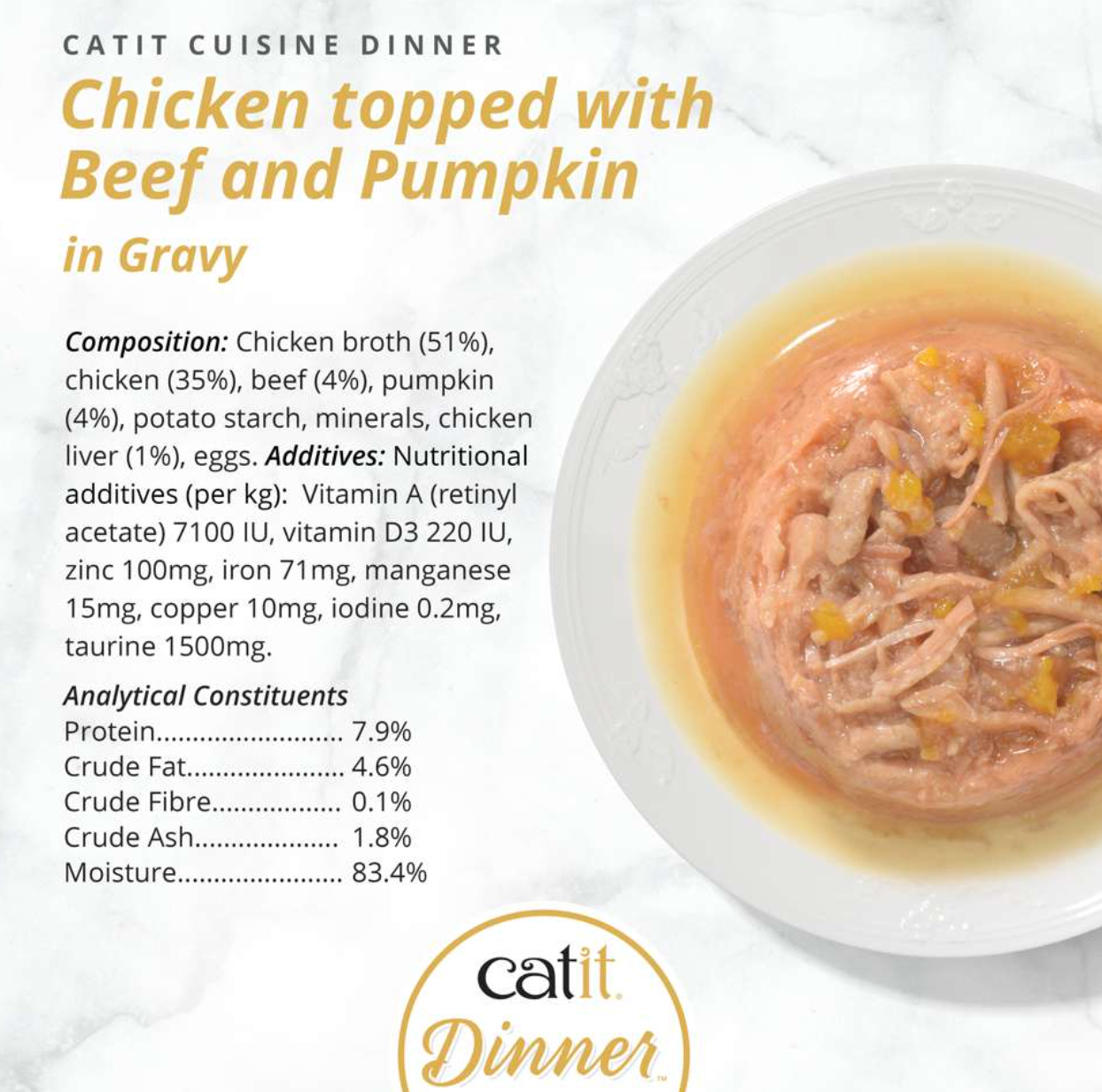 Catit Chicken Dinner with Beef 75g