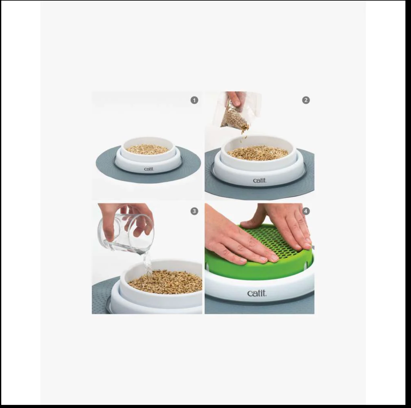 Catit 2.0 Cat Grass Kit set of 3