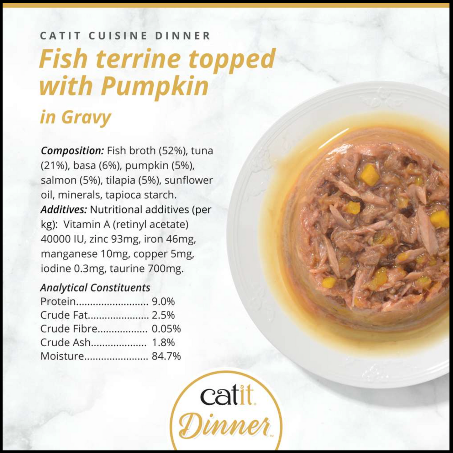 Catit Fish Dinner with Pumpkin 75g