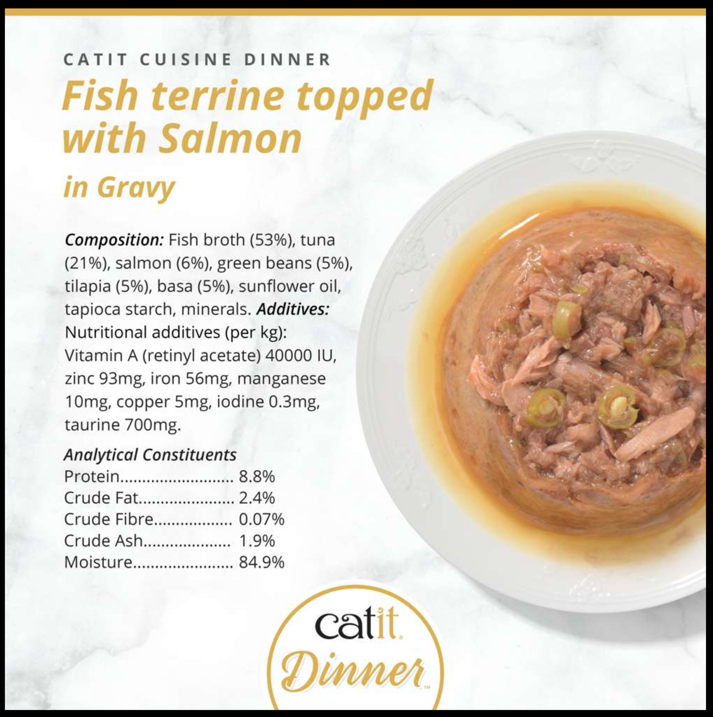 Catit Fish Dinner with Salmon 75g
