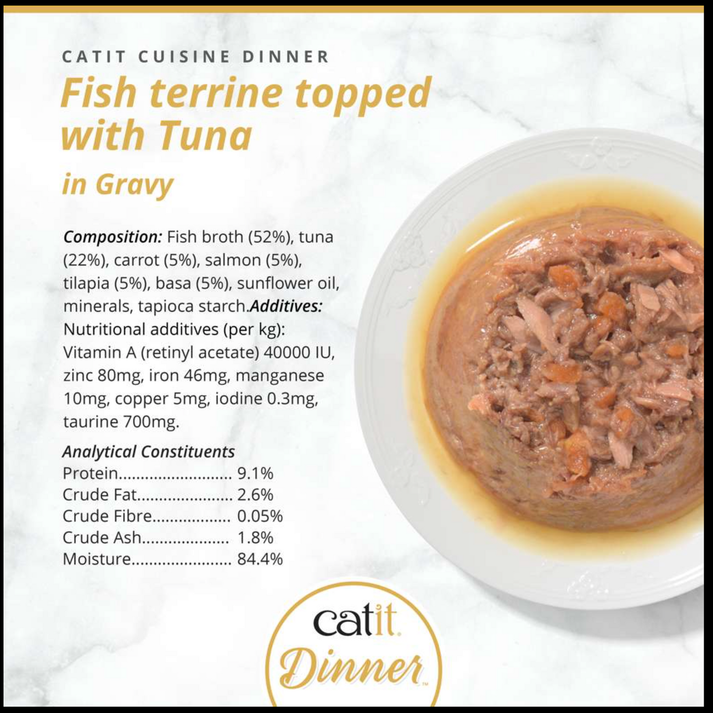 Catit Fish Dinner with Tuna 75g
