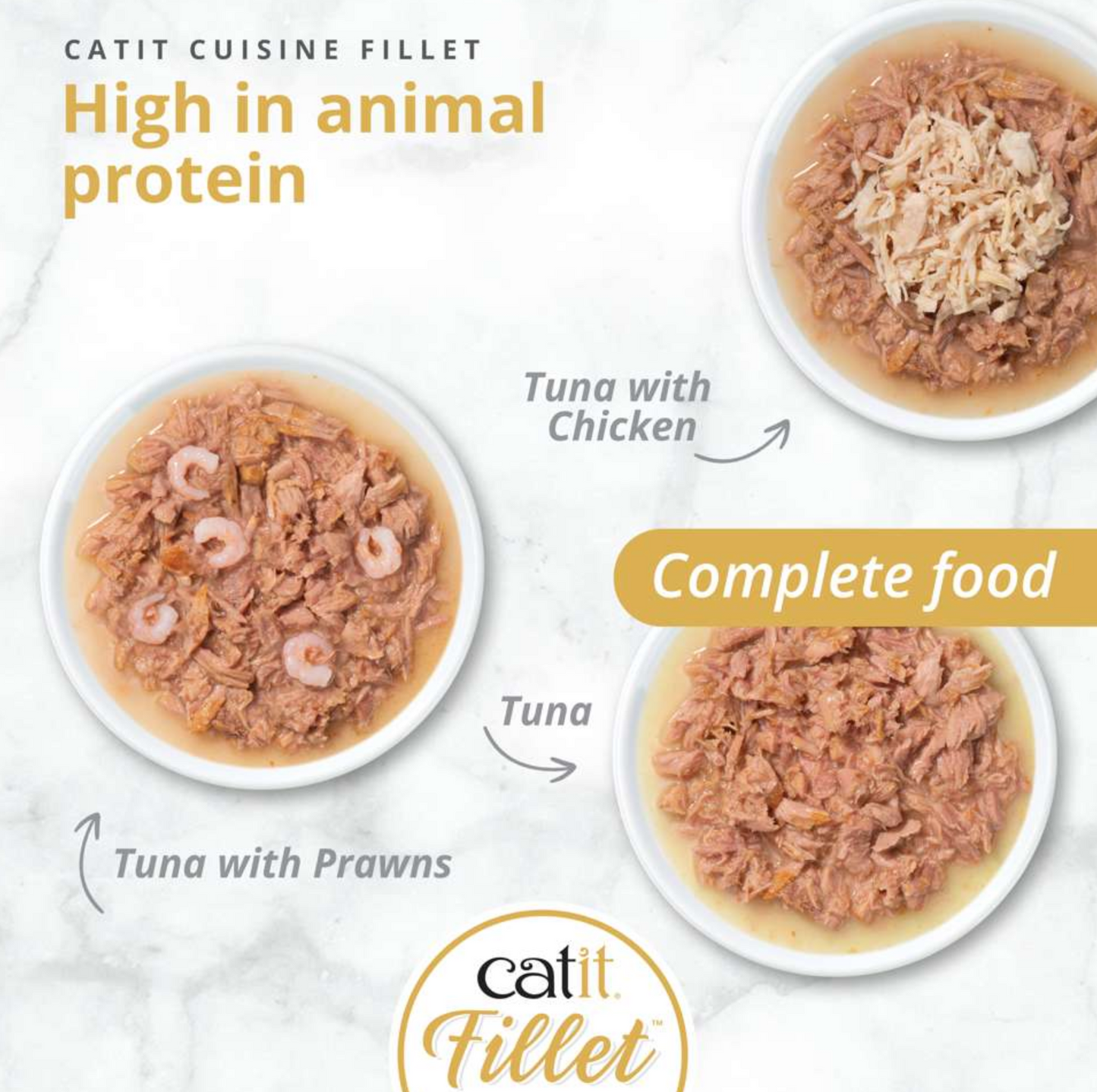 Catit Tuna Fillet Variety Pack 12x75g