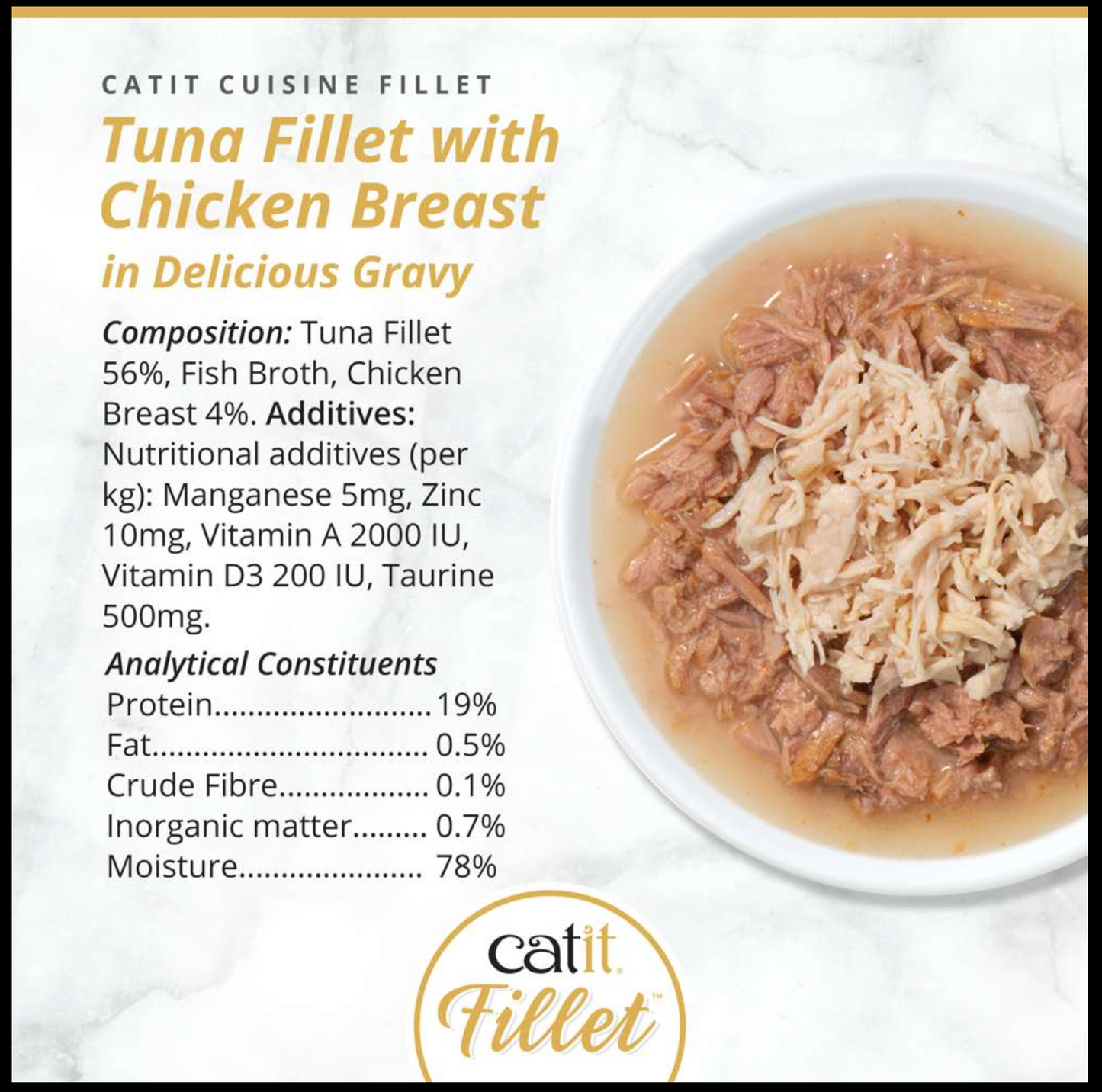 Catit Tuna Fillet with Chicken 75g