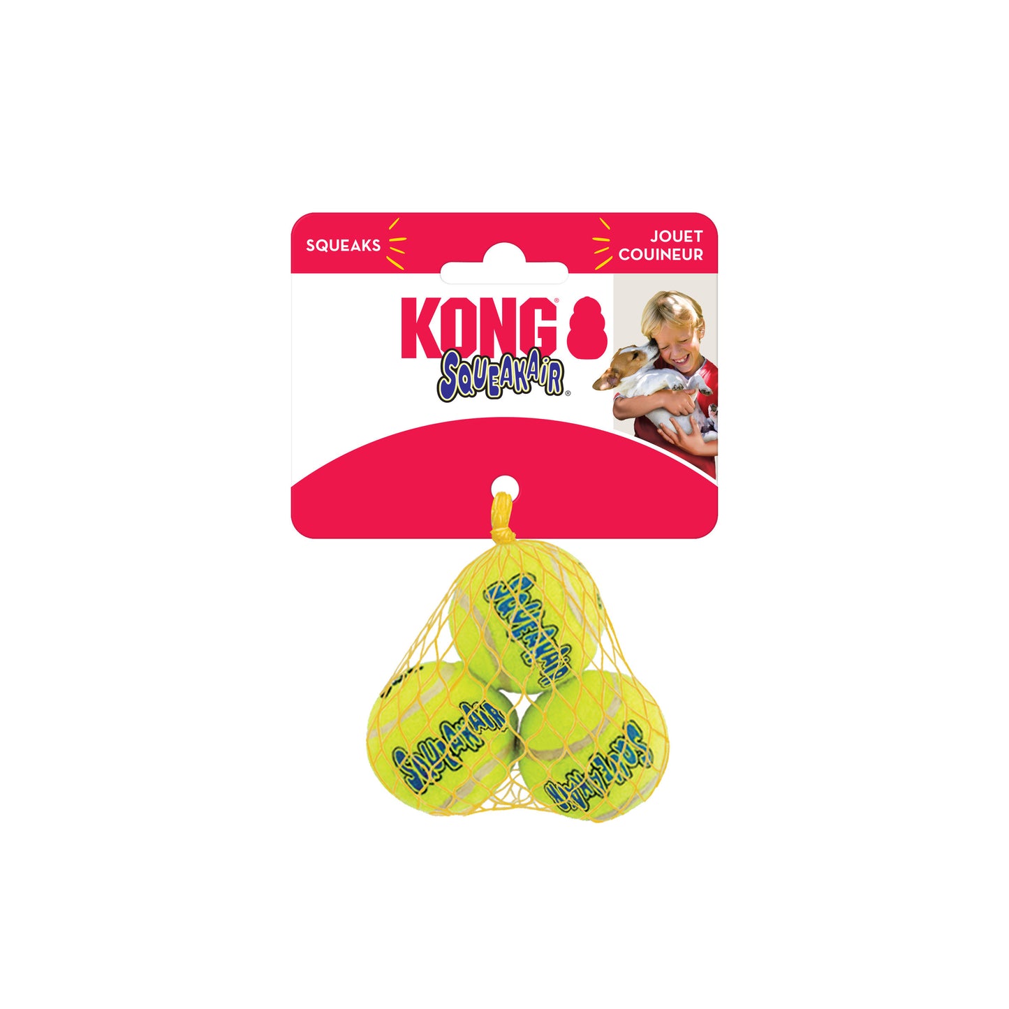 KONG Air Squeaker Tennis Ball (3 pack)