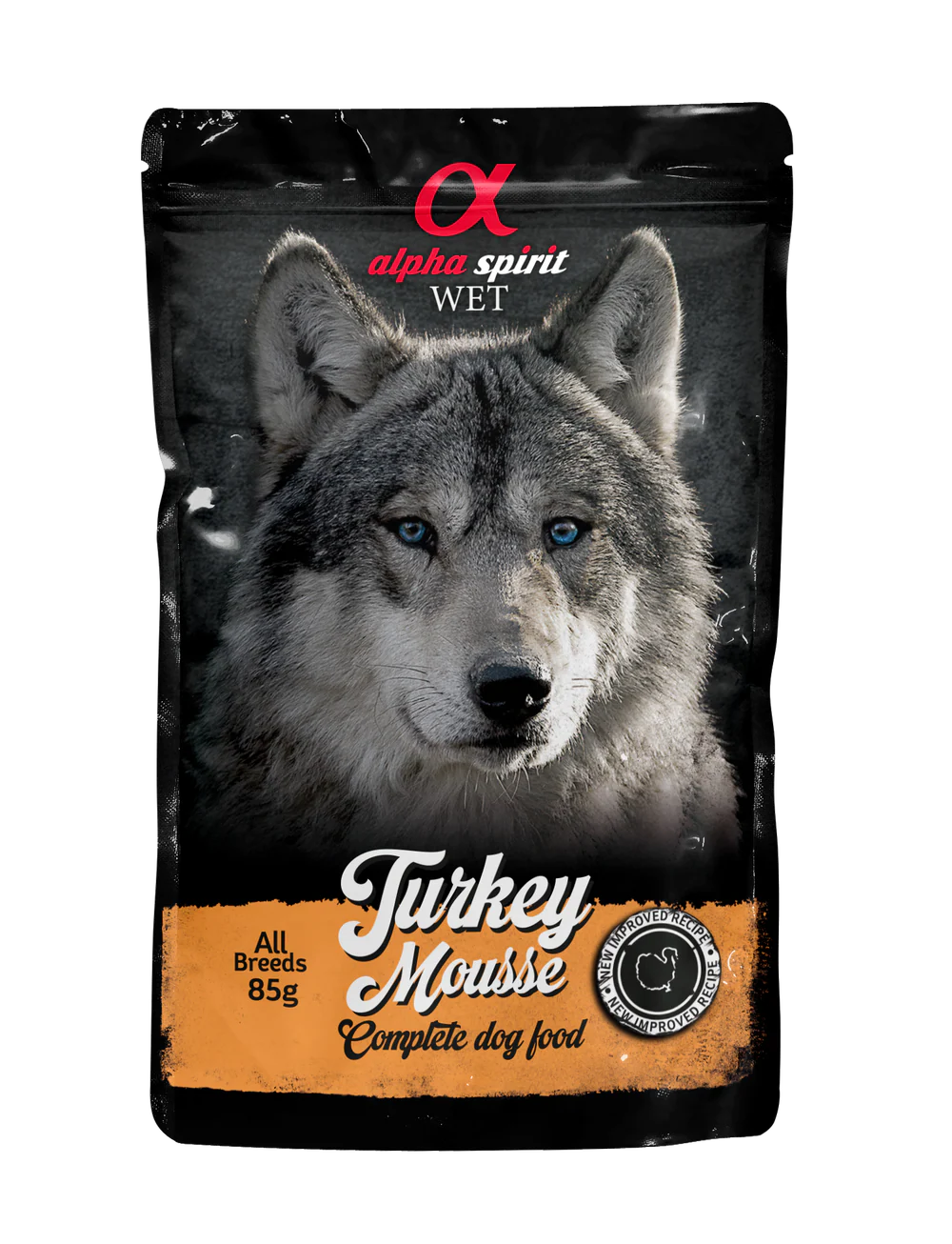 Alpha Spirit Turkey Pate Complete Dog Food 85g