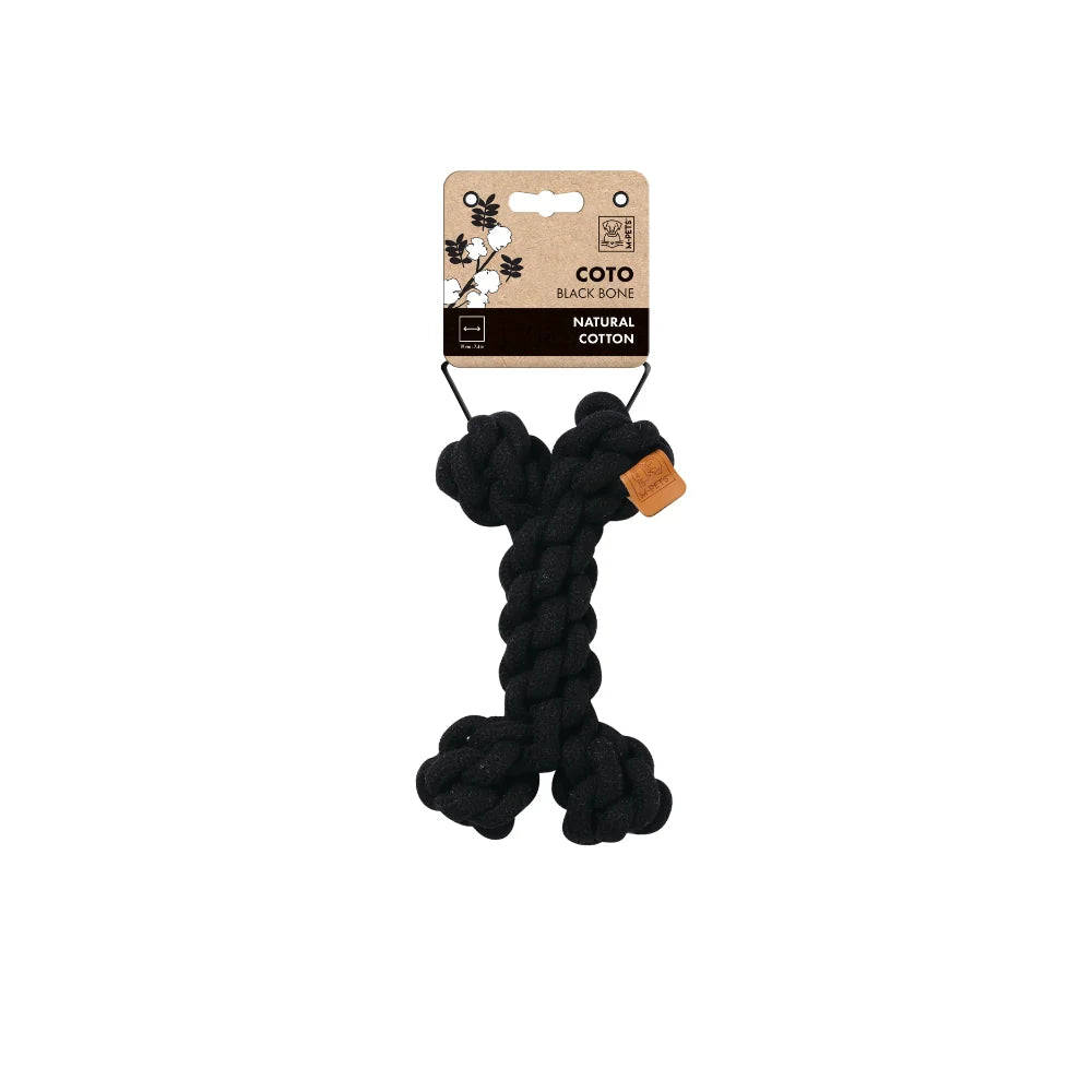 M-PETS Coto Cotton Rope - Black Bone 19cm