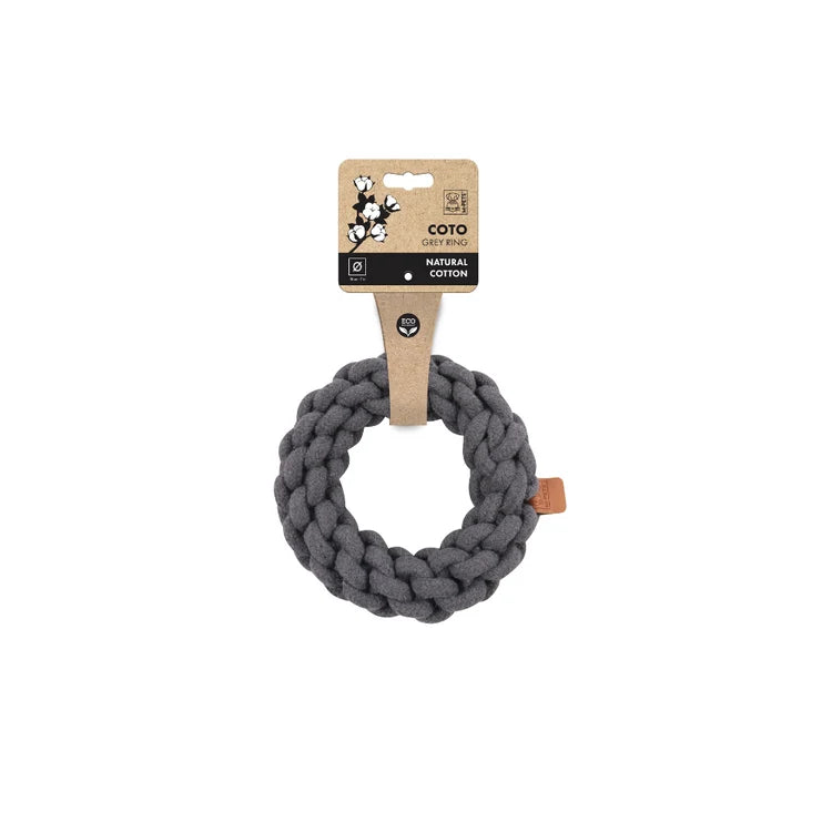 M-PETS Coto Cotton Rope - Grey Ring 18cm