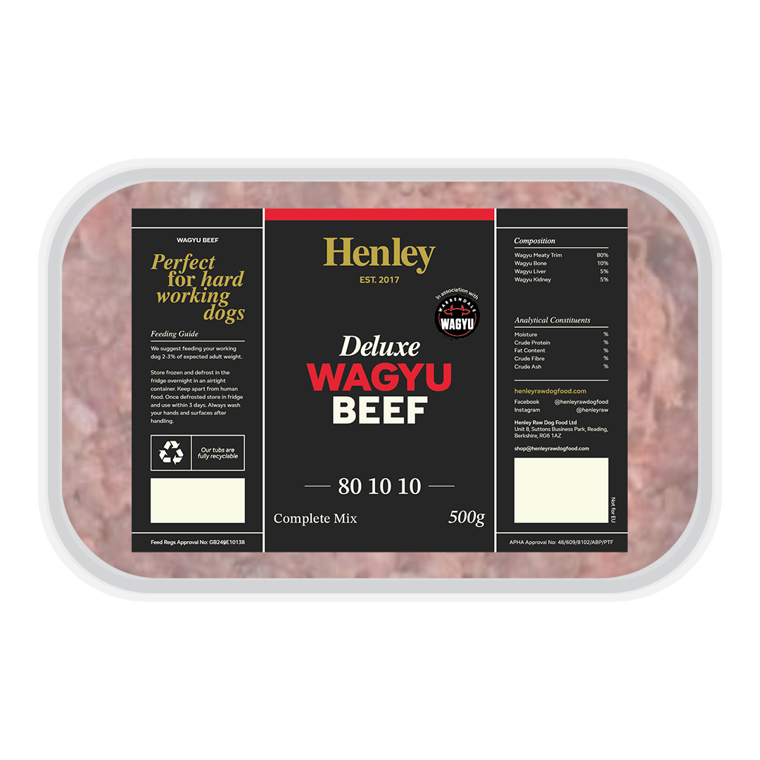 Henley Raw Deluxe Wagyu Beef 80/10/10 500g