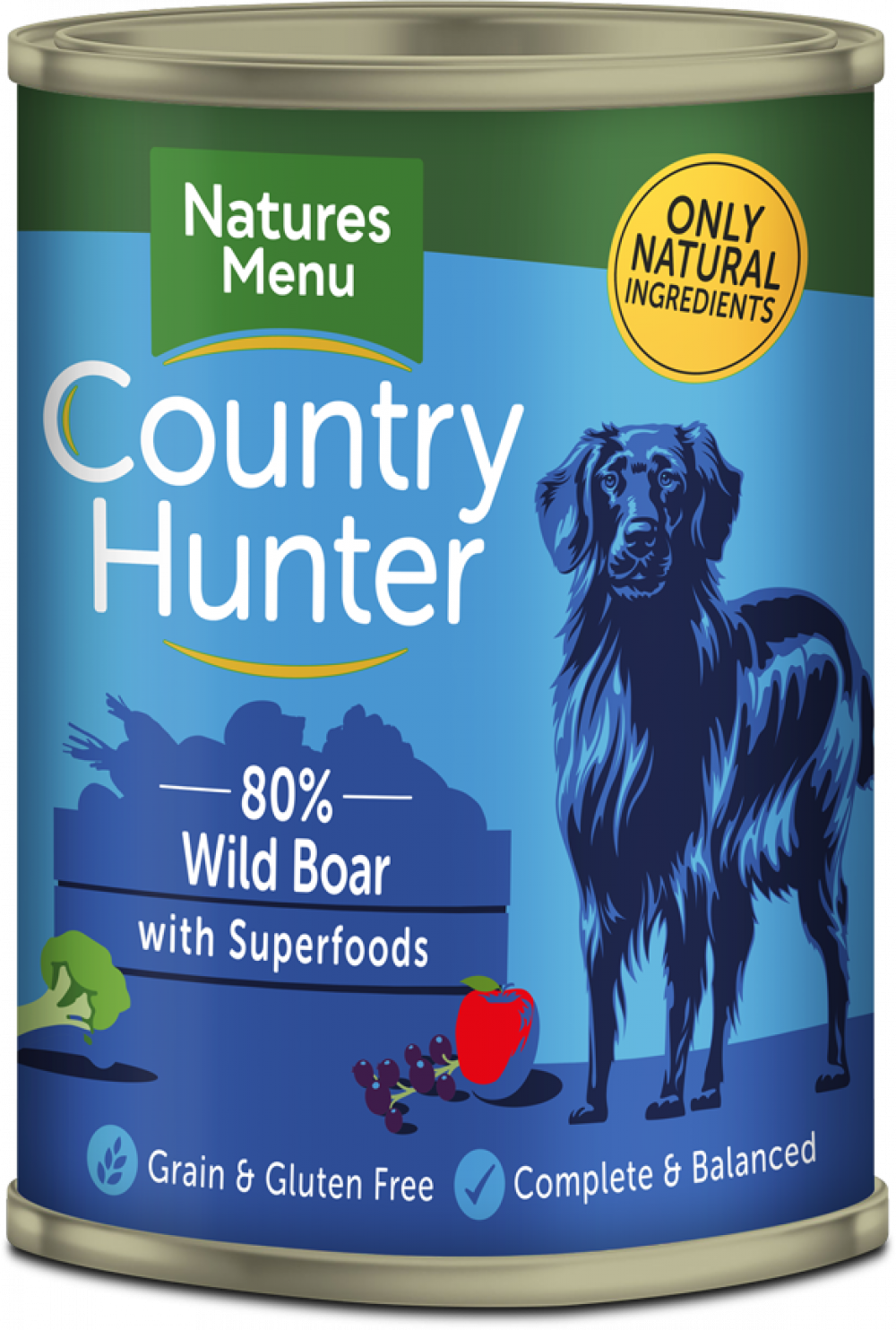 Natures Menu Country Hunter Dog Can 400g - Wild Boar