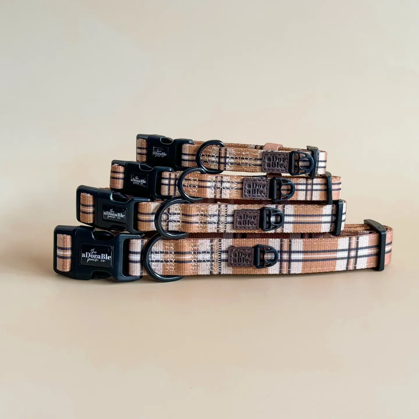 The aDoraBle Pooch Co. Collar Butterscotch Biscuit -
