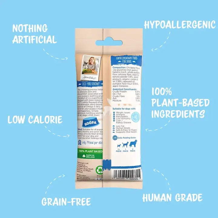 Soopa Banana & Pumpkin Puppy Sticks 100g