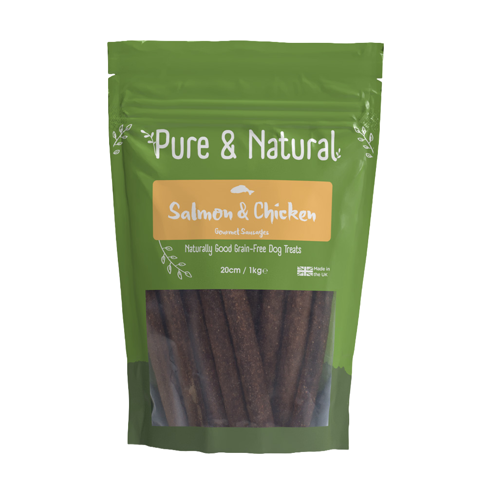 Pure & Natural Salmon & Chicken Gourmet Sausages