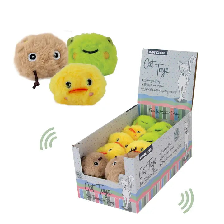 Ancol Noisy Pond Pals Cat Toy - Assorted