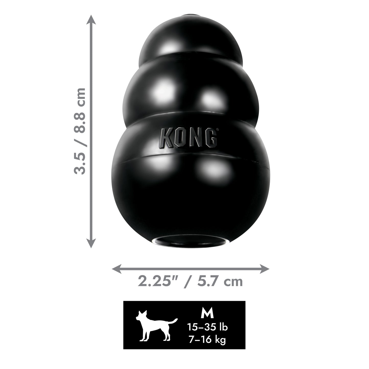 KONG Extreme Black Medium