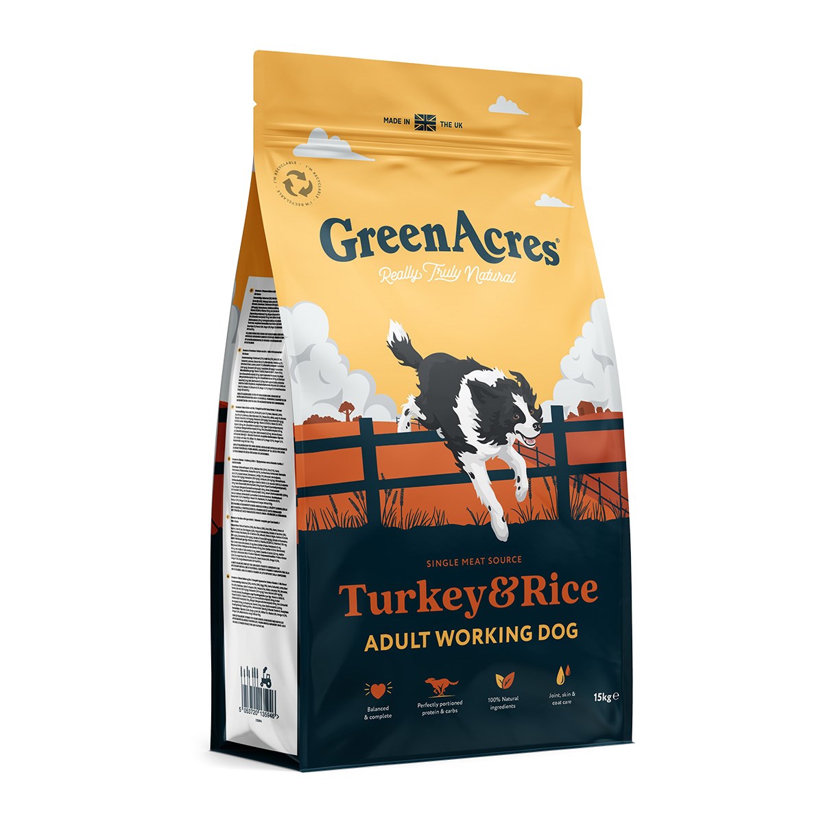 GreenAcres Working Dog Turkey 15kg